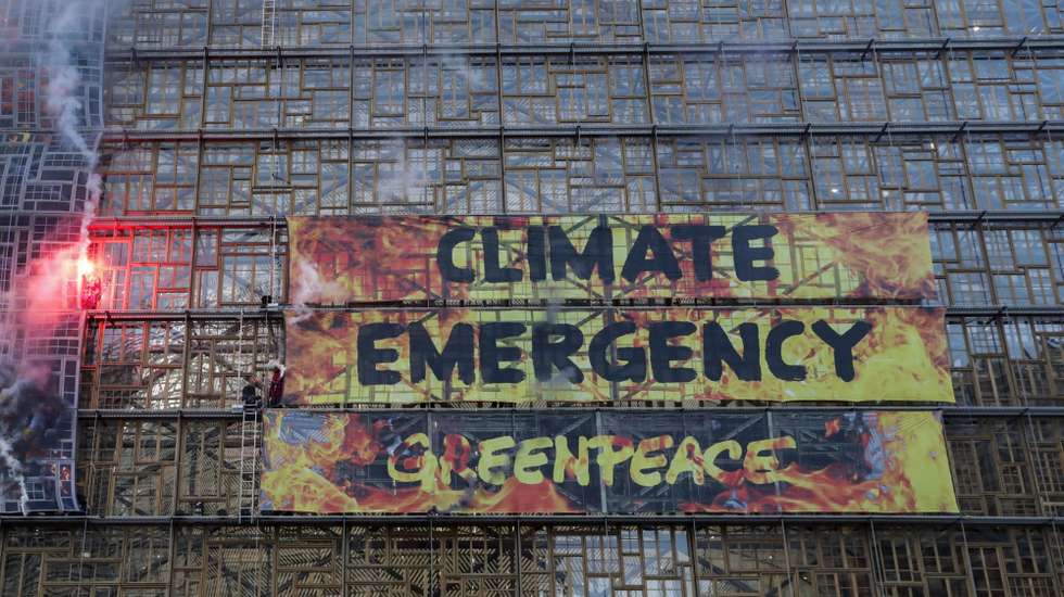 EU Summit Greenpeace Action