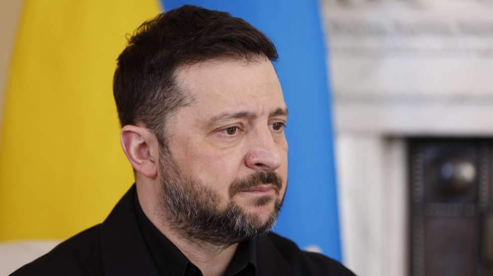 epa12827598 Ukrainian President Volodymyr Zelensky during his meeting with British Prime Minister Keir Starmer (not pictured) in 10 Downing Street, London, Britain 17 March 2026. The UK and Ukraine are set to agree a new partnership to boost global defensive capability against the proliferation of low cost, high tech military hardware, including drones.  EPA/DAVID CLIFF/POOL