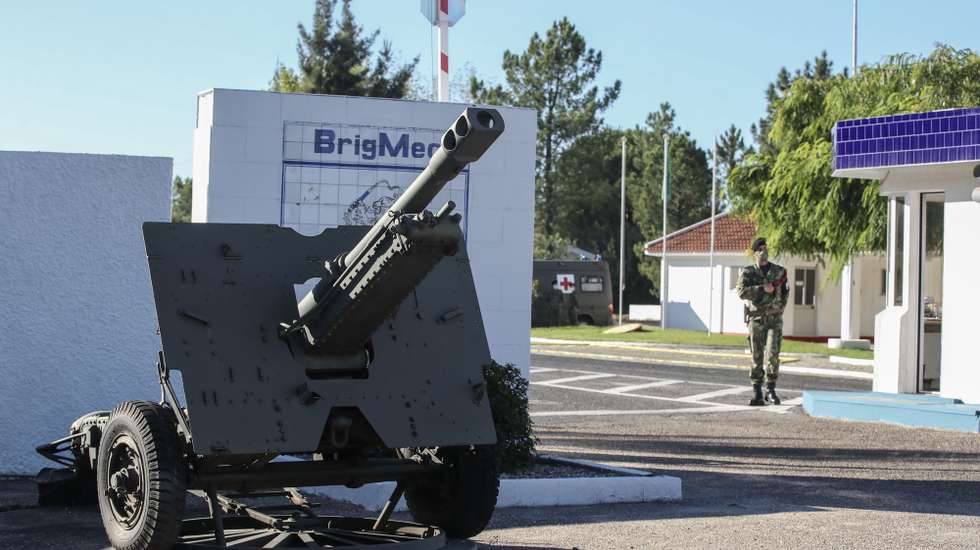 Porta de Armas do Campo Militar de Santa Margarida, Constância, 29 de setembro de 2021. PAULO NOVAIS/LUSA