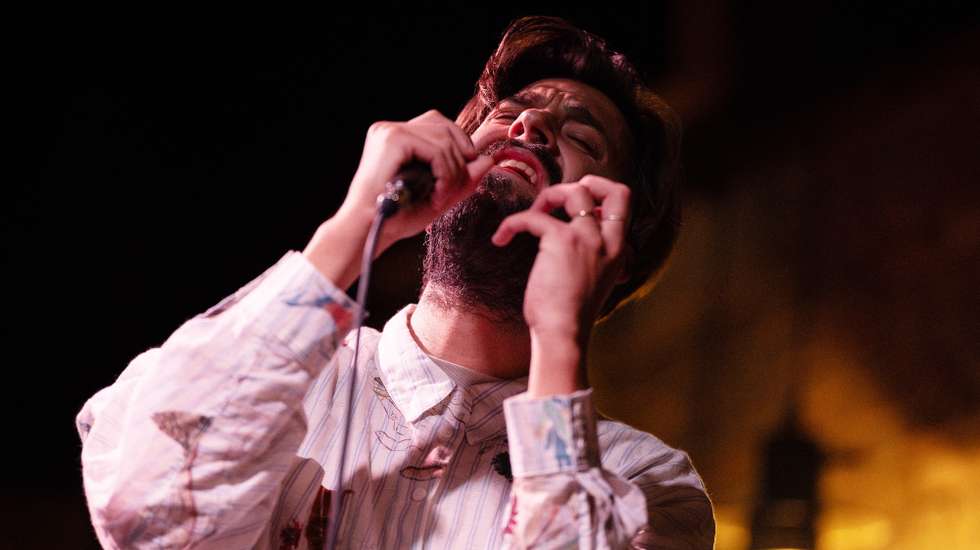 epa12883085 Portuguese singer Salvador Sobral performs on stage at the BONA Casa da Musica in Sao Paulo, Brazil, 10 April 2026 (issued 11 April 2026). Sobral performed some songs from his upcoming album, 'A Flor do Recomeco'.  EPA/ISAAC FONTANA