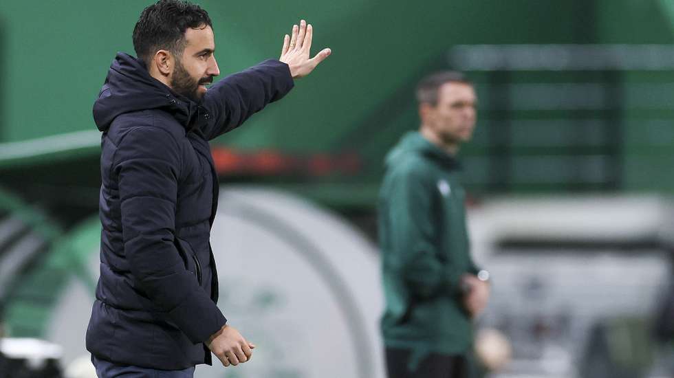 Sporting CP head coach Ruben Amorim during the UEFA Europa League group stage match with Sturm Graz held at Jose de Alvalade Stadium, in Lisbon, Portugal, 14 December 2023. MANUEL DE ALMEIDA/LUSA