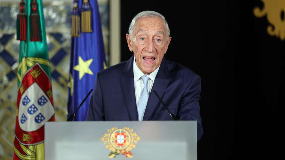 O Presidente da República, Marcelo Rebelo de Sousa, faz o seu discurso de Ano Novo, no Palácio de Belém, em Lisboa, 01 de janeiro de 2026. Marcelo Rebelo de Sousa faz hoje a sua última mensagem de Ano Novo enquanto Presidente da República, que prometeu que será mais curta devido à proximidade das eleições presidenciais de 18 de janeiro. MANUEL DE ALMEIDA/LUSA