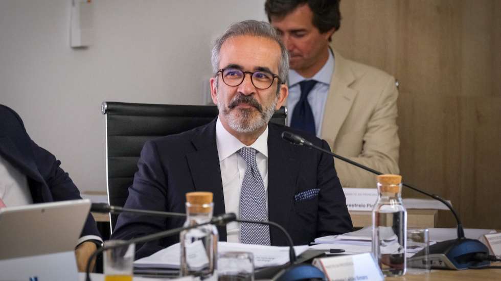 Paulo Rangel, ministro de Estado e dos Negócios Estrangeiros, durante a reunião do Conselho de Ministros sobre o tema da digitalização, Caparica, Almada, 16 de julho de 2024.  RUI MINDERICO/LUSA
