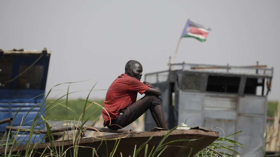 epaselect epa10629414 A South Sudanese man looks on as he sits on a boat on the Nile river at the fluvial port of Renk, in the Upper Nile State town of Renk, South Sudan, 14 May 2023 (issued 15 May 2023). According to Mohajer Mhadi Khalifa, head of the boats union in charge of regulating the transport on the Nile in Renk, five boats are planned to transport the returnees to their areas of origin on the Nile towards the Southern Town of Malakal and other locations. On 14 May 2023 a group of 348 people embarked for the trip, following 577 others who made the same trip the previous day after days of waiting in the fluvial port of Renk. The transport was coordinated and organized by the IOM, Caritas and the RCC (the South Sudanese Relief and Rehabilitation Commission). According to the United Nations, some 200,000 people have fled the conflict in Sudan between 15 April and 12 May 2023. Most of them left towards neighboring countries such as Egypt, Tchad, South Sudan or Ethiopia, and about two million people were internally displaced. Leaving behind them the armed conflict between the Sudanese military and the RSF (Rapid Support Forces) militia, most of the refugees in South Sudan are South Sudanese returnees, part of the some 800,000 who had previously fled the war in South Sudan and who are now returning to a country which is barely out of conflict itself with tensions still remaining in many areas.  EPA/AMEL PAIN ATTENTION: This Image is part of a PHOTO SET