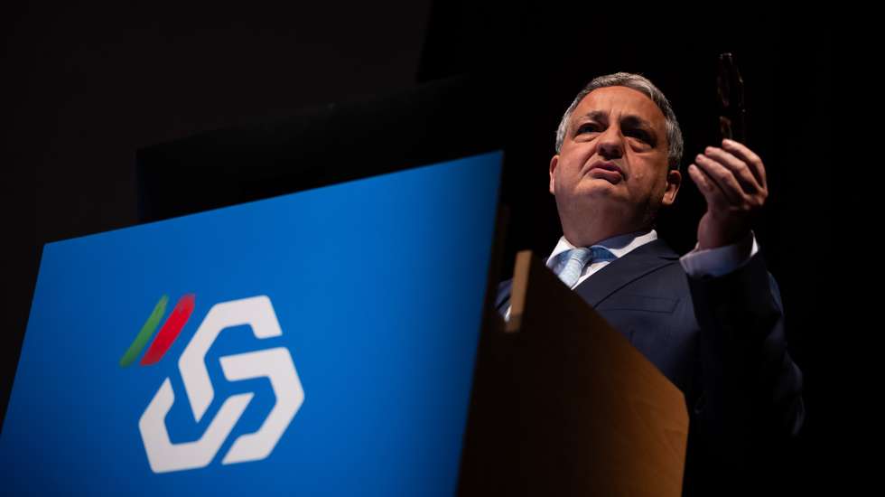 O presidente da Comissão Executiva da Caixa Geral de Depósitos, Paulo Macedo, durante a apresentação dos resultados de 2023, Lisboa, 15 de março de 2024.  JOSÉ SENA GOULÃO/LUSA