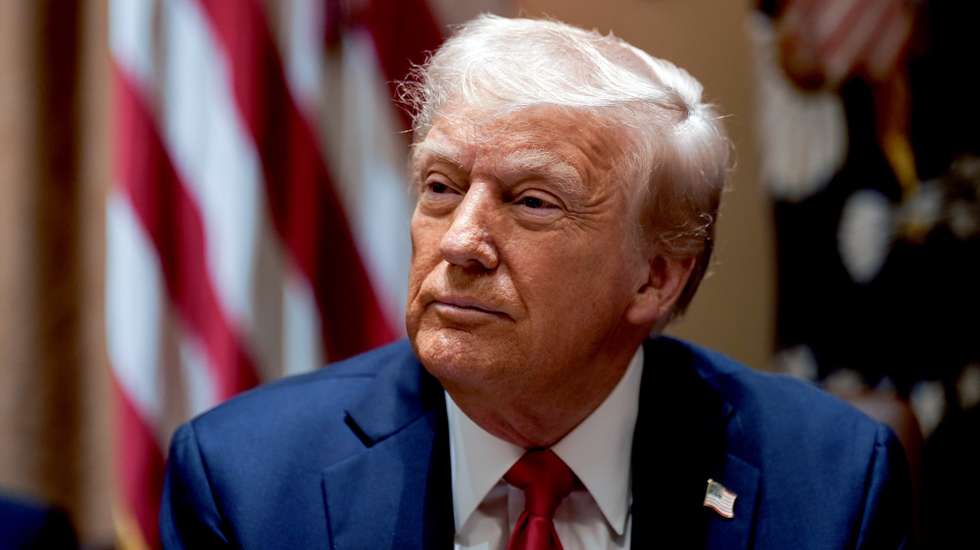 epa11926045 US President Donald Trump attends a cabinet meeting at the White House in Washington, DC, USA, 26 February 2025.  EPA/AL DRAGO / POOL