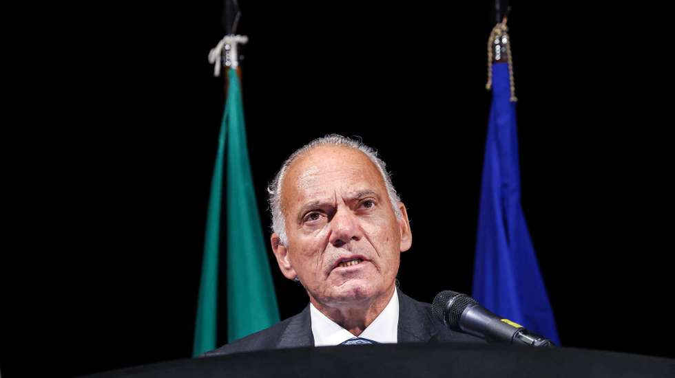 O Procurador-geral da República, Amadeu Guerra, discursa o lançamento do Centro de Conhecimento dedicado à investigação e promoção do Direito e dos Direitos da Criança, em Lisboa, 18 de junho de 2025. RODRIGO ANTUNES/LUSA