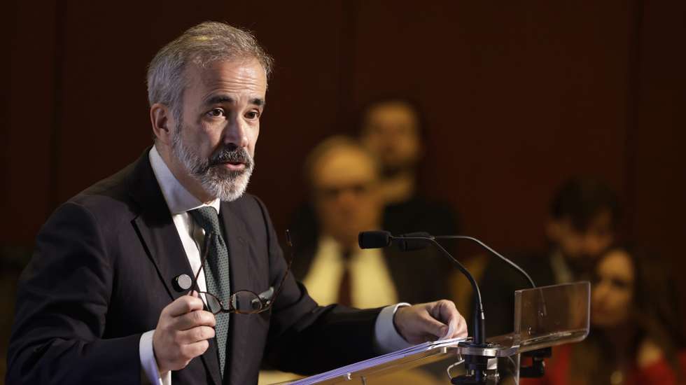 O ministro de Estado e dos Negócios Estrangeiros, Paulo Rangel, usa da palavra na abertura da conferência "O Futuro da Segurança da Europa", na Fundação Calouste Gulbenkian, em Lisboa, 27 de janeiro de 2026. MARCOS BORGA/LUSA