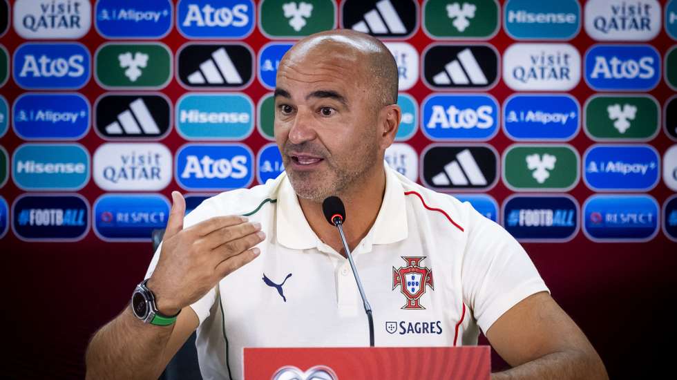 Portugal´s national soccer team head coach Roberto Martinez attends a press conference at Vazgen Sargsyan Republican Stadium, in Yerevan, Armenia, 05 September 2025. The Portuguese national team is preparing for FIFA World Cup qualifiers against Armenia and Hungary. JOSE SENA GOULAO/LUSA