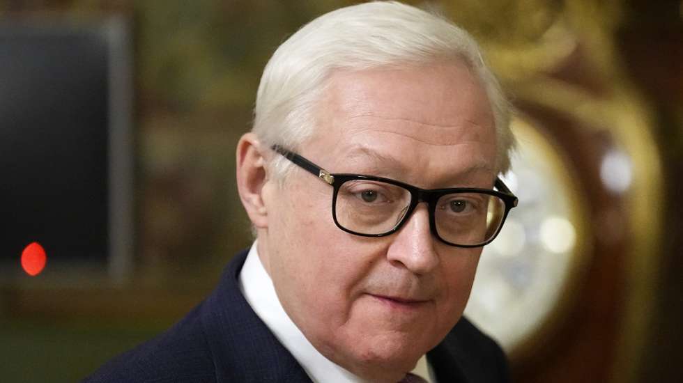 epa11720924 Russian Deputy Foreign Minister Sergei Ryabkov arrives to attend the talks between Russian Foreign Minister Lavrov and Colombian Foreign Minister Murillo, in Moscow, Russia, 14 November 2024.  EPA/ALEXANDER ZEMLIANICHENKO / POOL