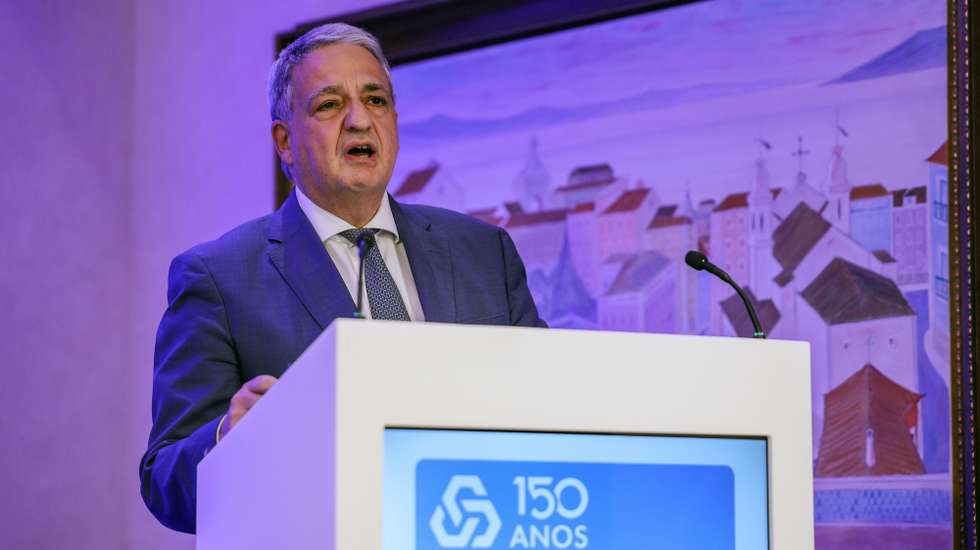 O diretor executivo da Caixa Geral de Depósitos, Paulo Macedo, durante a apresentação dos resultados do 1.º trimestre de 2026 da Caixa Geral de Depósitos, esta tarde na sede do banco em Lisboa, 8 de maio de 2026. MIGUEL A. LOPES/LUSA
