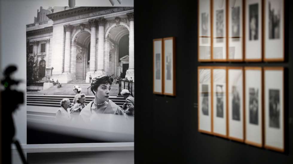 epa07659849 A view of an exhibition dedicated to US photographer Vivian Maier (1926-2009) at the Artegunea gallery in San Sebastian, Spain, 20 June 2019. The exhibition, titled 'Vivian Maier. A photographer revealed' will be open to public from 21 June to 20 October 2019.  EPA/Javier Etxezarreta