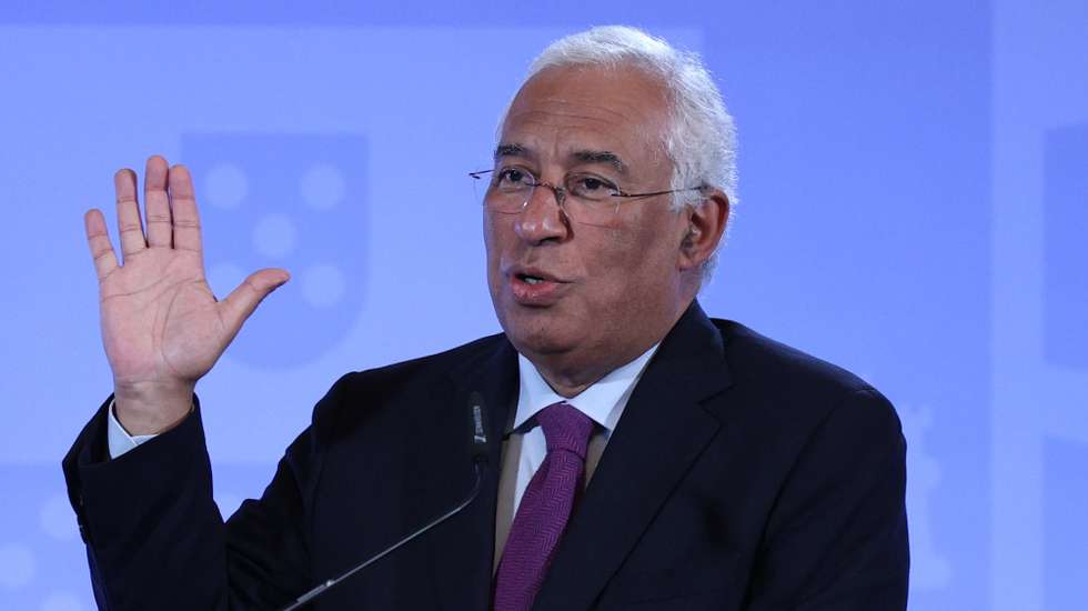 O primeiro-ministro, António Costa, durante a conferência de imprensa no final da reunião do Conselho de Ministros, no Palácio da Ajuda, em Lisboa, 16 de fevereiro de 2023. ANTÓNIO COTRIM/LUSA