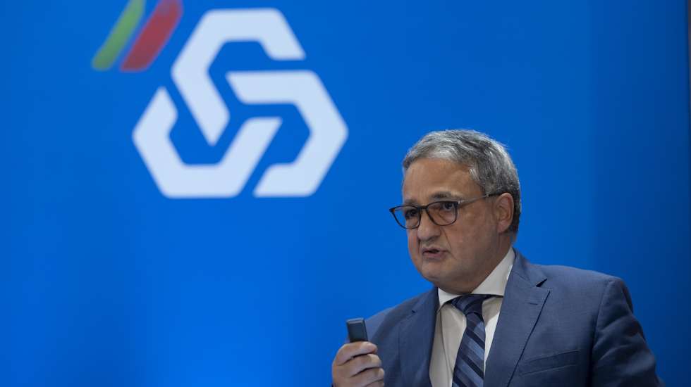 O presidente da Comissão Executiva da Caixa Geral de Depósitos (CGD), Paulo Macedo, durante a apresentação dos resultados do 3.º trimestre de 2024, na sede da CGD, em Lisboa, 07 de novembro de 2024. JOSÉ SENA GOULÃO/LUSA