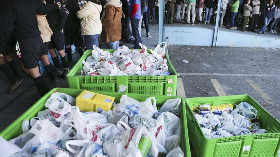 O Banco Alimentar Contra a Fome tem uma equipa no Parque Tejo – em Lisboa e Loures – a recolher e a fazer a triagem de alimentos