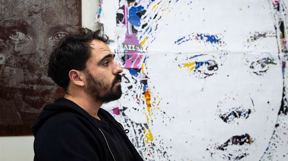 Vhils é um dos artistas portugueses cujas obras foram usadas treinar ferramentas que usam Inteligência Artificial para produzir imagens