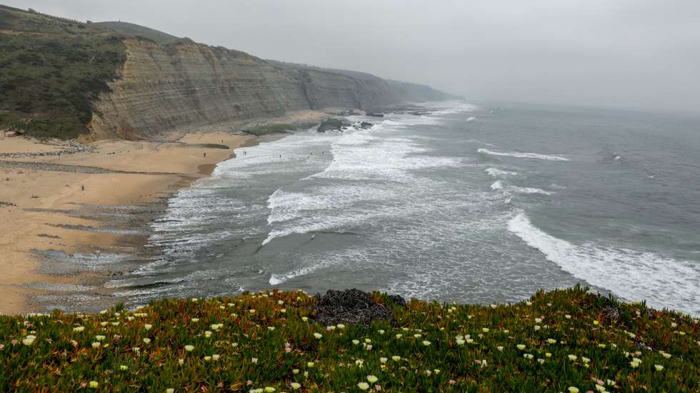 Praia do Magoito, Sintra , 07 de maio de 2018. ANTÓNIO COTRIM/LUSA