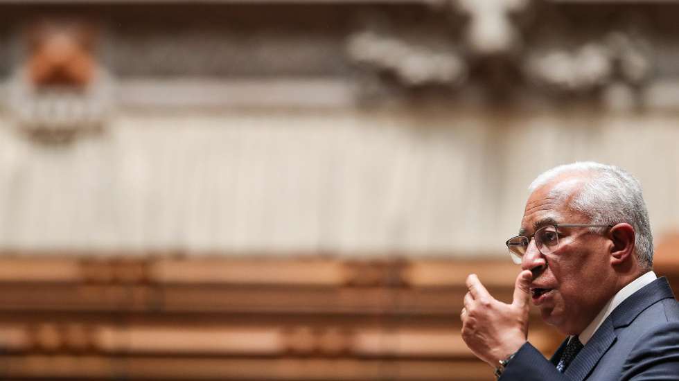 O primeiro-ministro, António Costa, participa no debate parlamentar sobre política geral, na Assembleia da República, em Lisboa, 17 de março de 2021. MÁRIO CRUZ/LUSA