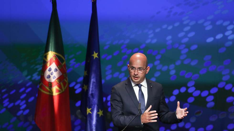 Portuguese Minister of State for Finance Joao Leao attends a press conference after the second day of the informal meeting of Economic and Financial Affairs Council (ECOFIN) under the Portuguese Presidency of the Council, in Lisbon, Portugal, 22 May 2021. The talks take place against the backdrop of the common policies for the post-crisis period and for a green and inclusive future. Reinforcing the joint impact of monetary and fiscal policies. MARIO CRUZ/LUSA