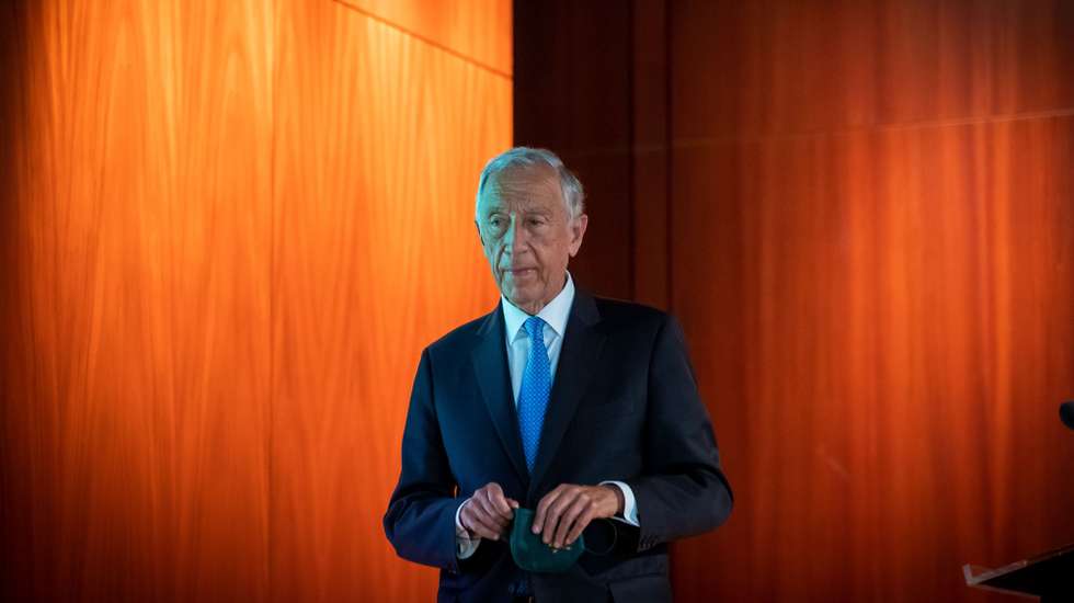 O Presidente da República, Marcelo Rebelo de Sousa, durante a sessão de abertura da Conferência “20 Anos da Lei da Liberdade Religiosa”, promovida pela Comissão da Liberdade Religiosa e pelo Alto Comissariado para as Migrações, na Fundação Calouste Gulbenkian, em Lisboa,  22 de junho de 2021. JOSE SENA GOULAO/LUSA