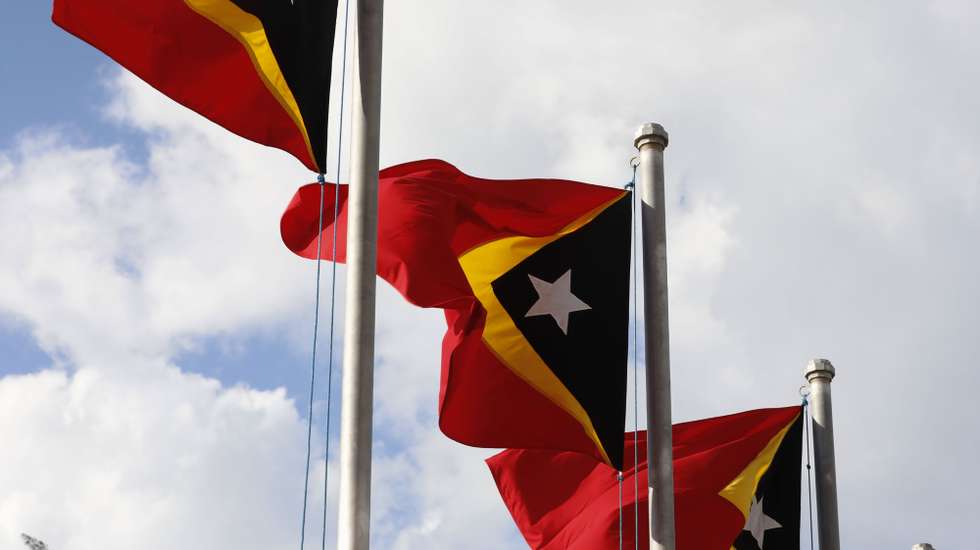 Bandeiras de Timor em Dili, Timor-Leste