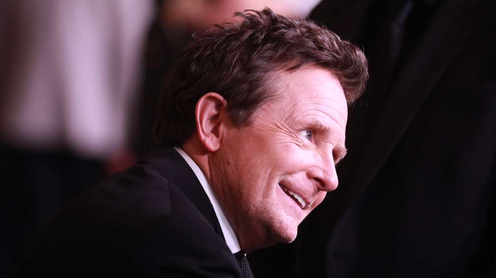epa10315458 Michael J. Fox poses on the red carpet prior to the Academy of Motion Picture Arts and Sciences 13th Governors Awards at the Fairmont Century Plaza in Los Angeles, California, USA, 19 November 2022.  EPA/DAVID SWANSON