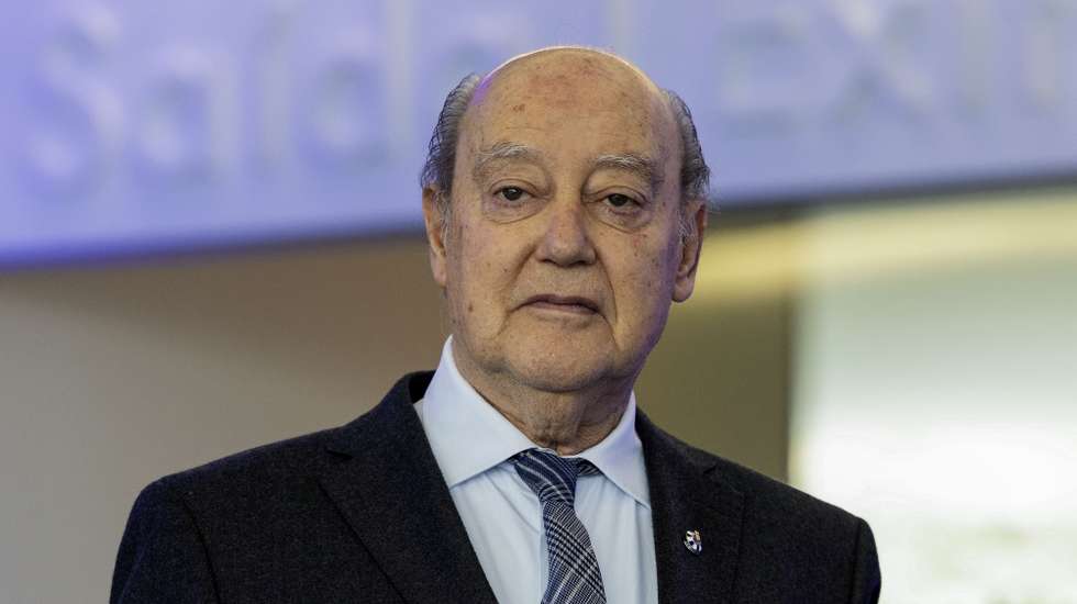 O presidente do FC Porto Jorge Nuno Pinto da Costa na celebração da assinatura de patrocínio da marca Super Bock ao clube, no estádio do Dragão, Porto, 9 de março de 2023. JOSÉ COELHO/LUSA