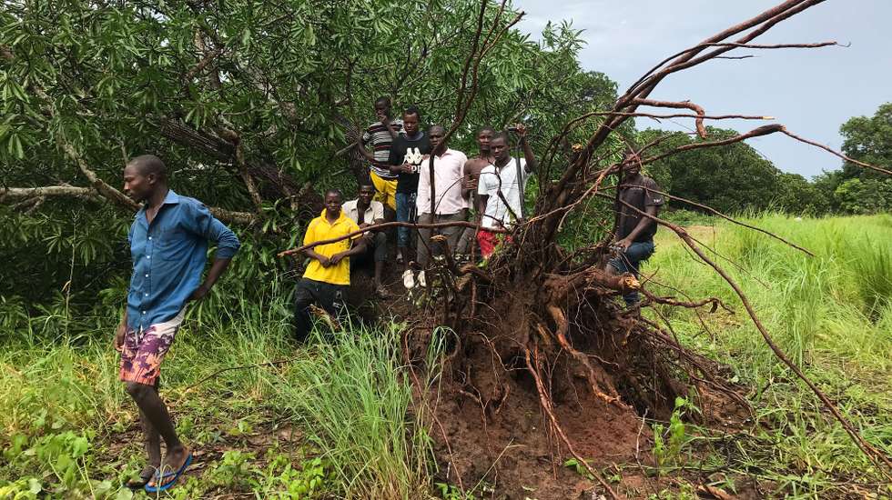 O ciclone Gombe provocou 11 mortes em Moçambique indica um balanço provisório hoje divulgado pelas autoridades moçambicanas, Meconta, Moçambique, 12 de março de 2022. A tempestade Gombe chegou à costa moçambicana na madrugada de sexta-feira na categoria de ciclone intenso com chuva torrencial e vento de 165 quilómetros por hora, com rajadas superiores a 200 km/hora. ANDRÉ CATUEIRA/LUSA