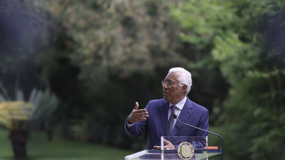 Portuguese Prime Minister Antonio Costa and Colombian President Gustavo Petro (not pictured) attend a press conference after their meeting at the official residence in Sao Bento in Lisbon, Portugal, 6th may 2023. Petro is in Portugal for a two-day business trip days, the first since he is Colombian President. FILIPE AMORIM/LUSA