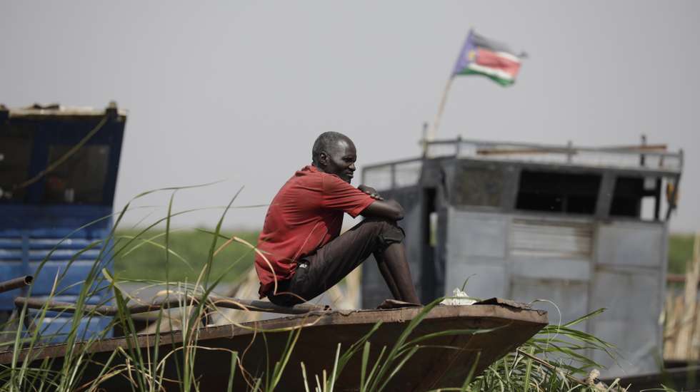 epaselect epa10629414 A South Sudanese man looks on as he sits on a boat on the Nile river at the fluvial port of Renk, in the Upper Nile State town of Renk, South Sudan, 14 May 2023 (issued 15 May 2023). According to Mohajer Mhadi Khalifa, head of the boats union in charge of regulating the transport on the Nile in Renk, five boats are planned to transport the returnees to their areas of origin on the Nile towards the Southern Town of Malakal and other locations. On 14 May 2023 a group of 348 people embarked for the trip, following 577 others who made the same trip the previous day after days of waiting in the fluvial port of Renk. The transport was coordinated and organized by the IOM, Caritas and the RCC (the South Sudanese Relief and Rehabilitation Commission). According to the United Nations, some 200,000 people have fled the conflict in Sudan between 15 April and 12 May 2023. Most of them left towards neighboring countries such as Egypt, Tchad, South Sudan or Ethiopia, and about two million people were internally displaced. Leaving behind them the armed conflict between the Sudanese military and the RSF (Rapid Support Forces) militia, most of the refugees in South Sudan are South Sudanese returnees, part of the some 800,000 who had previously fled the war in South Sudan and who are now returning to a country which is barely out of conflict itself with tensions still remaining in many areas.  EPA/AMEL PAIN ATTENTION: This Image is part of a PHOTO SET