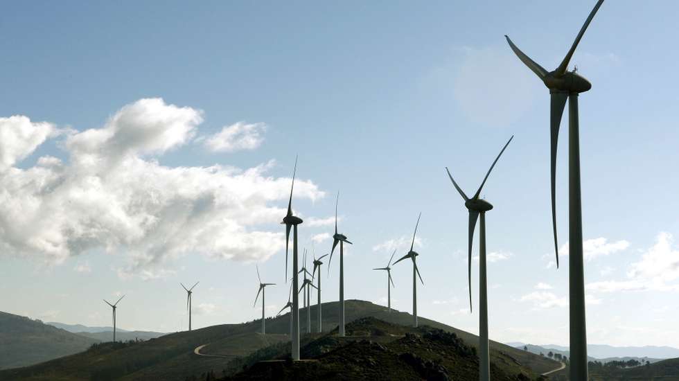 Parque Eólico do Alto Minho, o maior da da Europa, 26 de Novembro de 2008, em Monção. ESTELA SILVA /LUSA