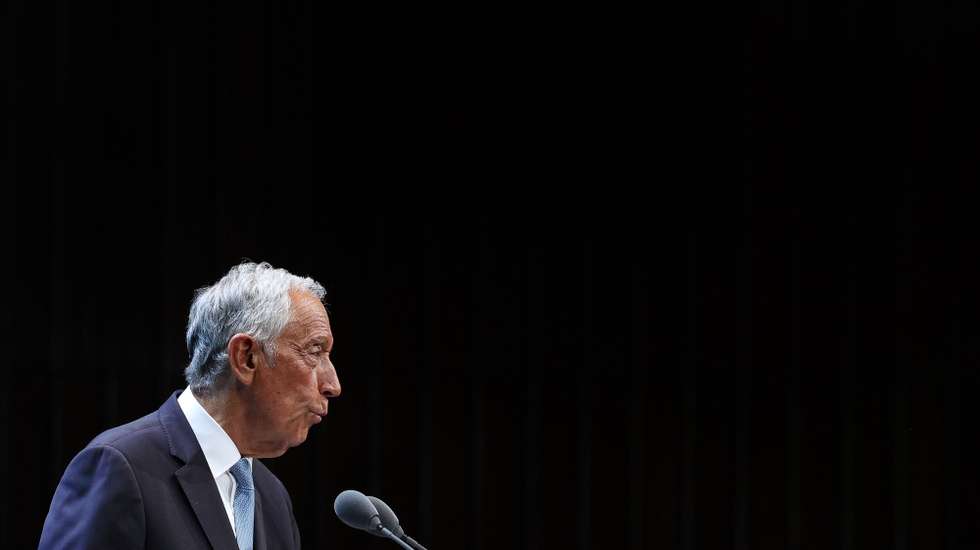 Portuguese President Marcelo Rebelo de Sousa delivers his speech during the cerimony of award of the Gulbenkian Prize for Humanity in Lisbon, Portugal, 19 July 2023. TIAGO PETINGA/LUSA
