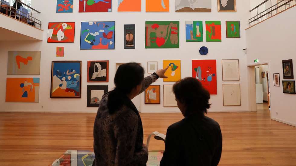 Exposição sobre Júlio Pomar no Atelier-Museu Júlio Pomar, Lisboa, 30 de abril de 2019. Para assinalar um ano da morte do artista, a 22 de maio, a diretora do Atelier-Museu do pintor, em Lisboa, Sara Antónia Matos, está a organizar uma programação especial, iniciada pela exposição que é inaugurada na quinta-feira, que dá pelo título “Júlio Pomar: Formas que se Tornam Outras”.   (ACOMPANHA TEXTO DE 01/05/2019)   INÁCIO ROSA/LUSA