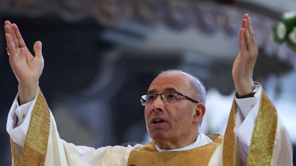 Patriarca de Lisboa, Rui Valério, preside à Missa de Domingo de Páscoa, 31 março 2024, na  Sé Patriarcal, em Lisboa.     MANUEL DE ALMEIDA / LUSA