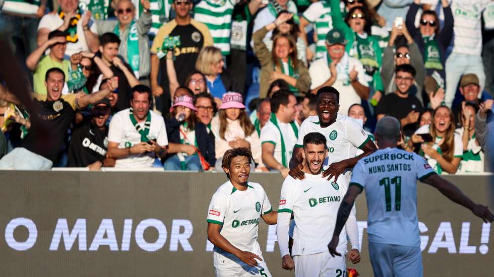 O avançado português marcou o único golo do jogo