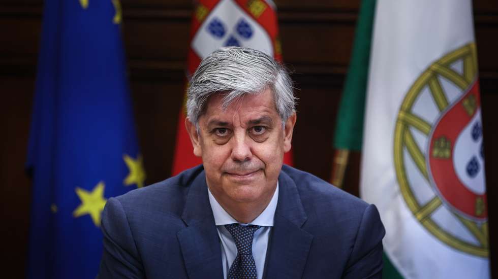 O governador do Banco de Portugal, Mário Centeno, intervém na sua audição na Comissão de Orçamento, Finanças e Administração Pública, na Assembleia da República, em Lisboa, 19 de junho de 2024. RODRIGO ANTUNES/LUSA