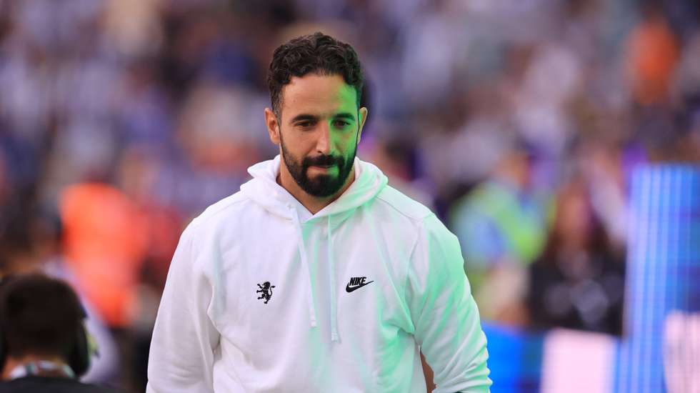 Sporting CP head coach Ruben Amorim during the Candido de Oliveira Super Cup final soccer match between Sporting CP and FC Porto at Aveiro Municipal stadium in Aveiro, Portugal, 03 August 2024. ESTELA SILVA/LUSA