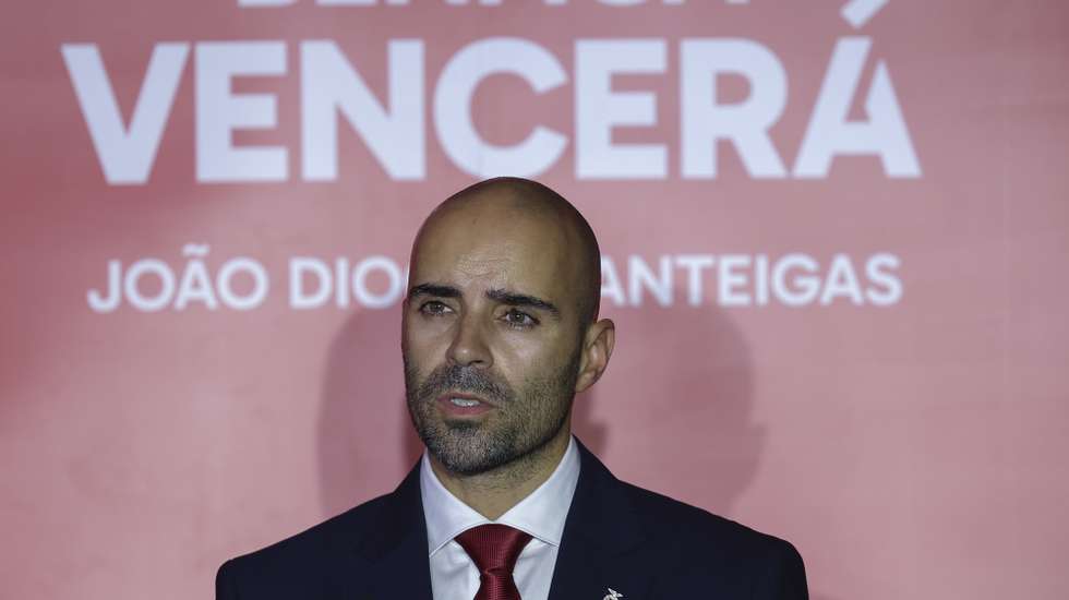 O advogado João Diogo Manteigas, durante a apresentação da candidatura à presidência do SL Benfica, em Lisboa, 13 de setembro de 2024. ANTÓNIO COTRIM/LUSA