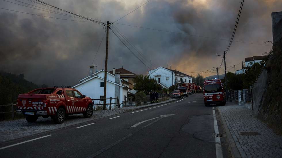 Incêndio que lavra em Silvares, no concelho do Fundão, Castelo Branco, 13 de setembro de 2024. MIGUEL PEREIRA DA SILVA/LUSA