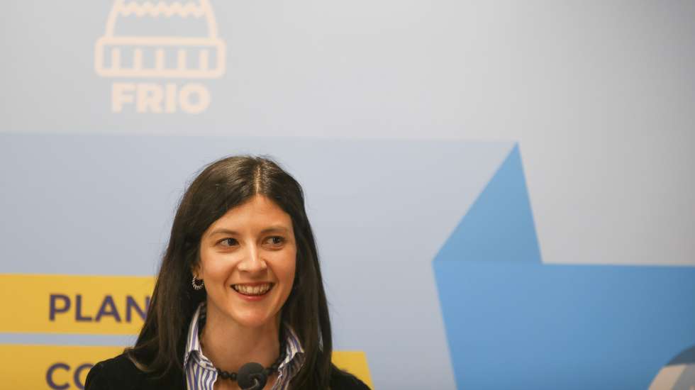 A diretora-geral da Saúde, Rita Sá Machado, intervém na apresentação do Referencial Técnico Inverno 2023/2024, no âmbito da iniciativa “Inverno Seguro”, em Pombal, 24 de novembro de 2023. PAULO CUNHA/LUSA