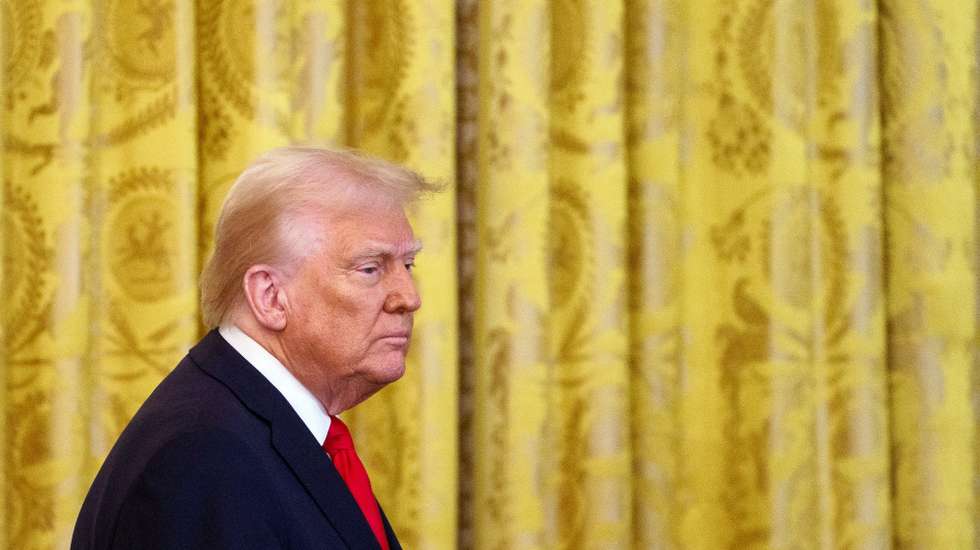 epa11990475 US President Donald Trump attends a Women's History Month Event at the White House in Washington, DC, USA, 26 March 2025.  EPA/WILL OLIVER
