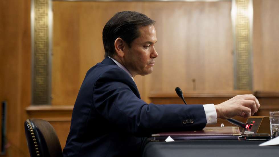 epa12119994 US Secretary of State Marco Rubio attends a budget hearing at the Senate Foreign Relations Committee hearing, at the US Capitol, Washington, DC, USA, 20 May 2025.  EPA/WILL OLIVER