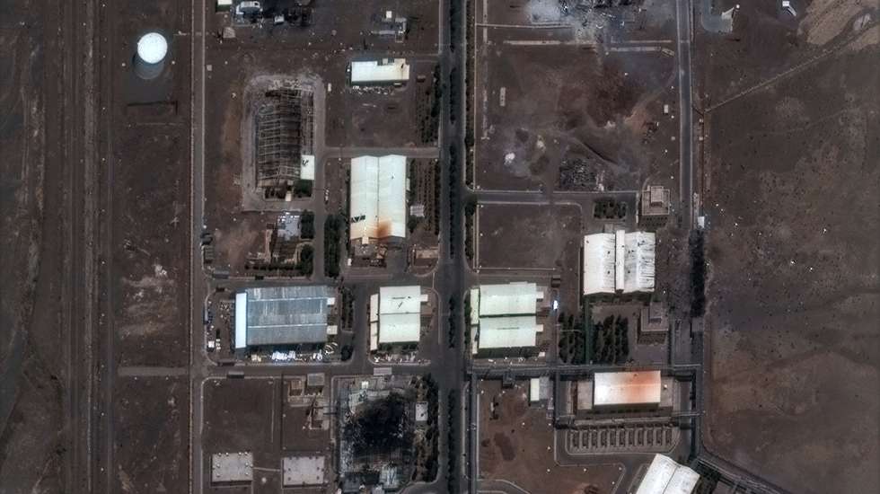 epa12175324 A handout satellite image made available by Maxar Technologies shows the damaged Natanz enrichment facility after Israeil aistrikes, in Natanz, Iran, 14 June 2025. Israel launched strikes on Iranian nuclear and military facilities on 13 June, targeting top generals and scientists. In retaliation, Iran launched waves of missiles and drones towards Israel.  EPA/MAXAR TECHNOLOGIES / HANDOUT -- MANDATORY CREDIT: SATELLITE IMAGE 2024 MAXAR TECHNOLOGIES -- THE WATERMARK MAY NOT BE REMOVED/CROPPED --HANDOUT EDITORIAL USE ONLY/NO SALES