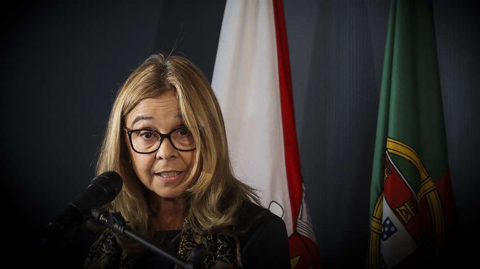 A ministra da Saúde, Ana Paula Martins, usa da palavra durante a cerimónia de inauguração do Campus de Saúde da Misericórdia de Vila Franca de Xira, 8 de setembro de 2025. TIAGO PETINGA/LUSA
