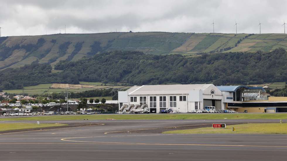Aerogare da Base das Lajes (BA4), Praia da Vitória, Ilha Terceira, Açores, 31 de julho de 2025. NUNO VEIGA/LUSA
