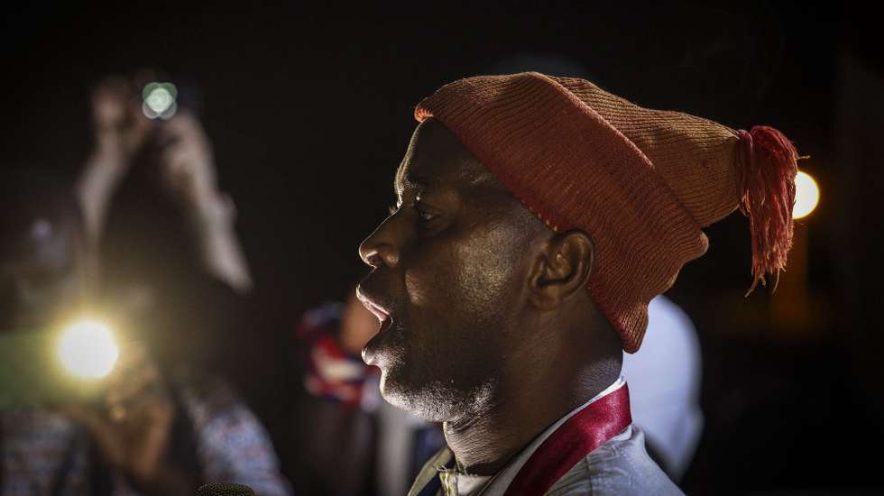 Fernando Dias leader of Social Renewal Party (PRS)  during a rally for the Guinea-Bissau’s legislative elections, in Bissau, 02 June 2023. The polls to choose 102 deputies among 20 parties and two coalitions were scheduled 4th June 2023 following the dissolution of the National People’s Assembly (NPA) by President Umaro Sissoco Embaló in May 2022. ANDRE KOSTERS/LUSA