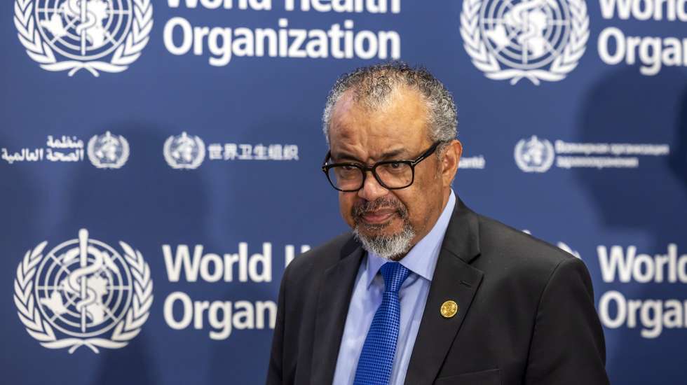 epa12288226 Tedros Adhanom Ghebreyesus, Director General of the World Health Organization (WHO), arrives for a press conference organized by the Geneva Association of United Nations Correspondents (ACANU) at the WHO headquarters in Geneva, Switzerland, 07 August 2025.  EPA/SALVATORE DI NOLFI