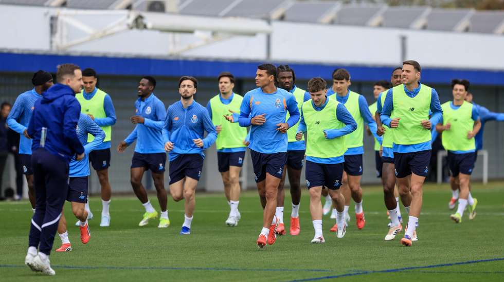 FC Porto players during their team training session, Olival center, Vila Nova de Gaia, Portugal, 18 March 2026. FC Porto faces VfB Stuttgarrt in a UEFA Europa League round of 16 match second hand on 19 March. JOSÉ COELHO/LUSA