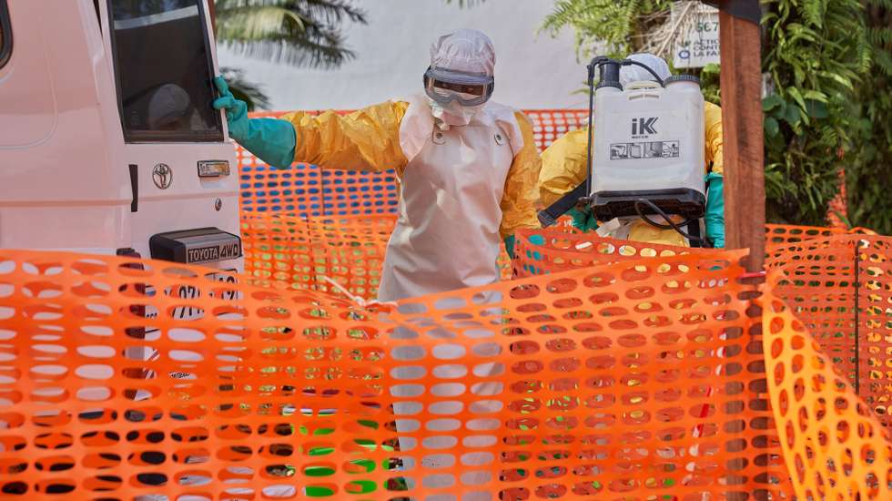 epa13075388 A staff wears personal protective equipment (PPE) while working at the hospital in Mongbwalu, Ituri, Democratic Republic of Congo, 26 June 2026 (issued 30 June 2026). Mongbwalu in Ituri, a town situated in the eastern Democratic Republic of the Congo, is where the Bundibugyo Ebola virus outbreak is believed to have started. Ituri is the most affected province, with 1,165 confirmed cases from 23 health zones, according to the country's Ministry of Health.  EPA/DIEUDONNE DIROLE