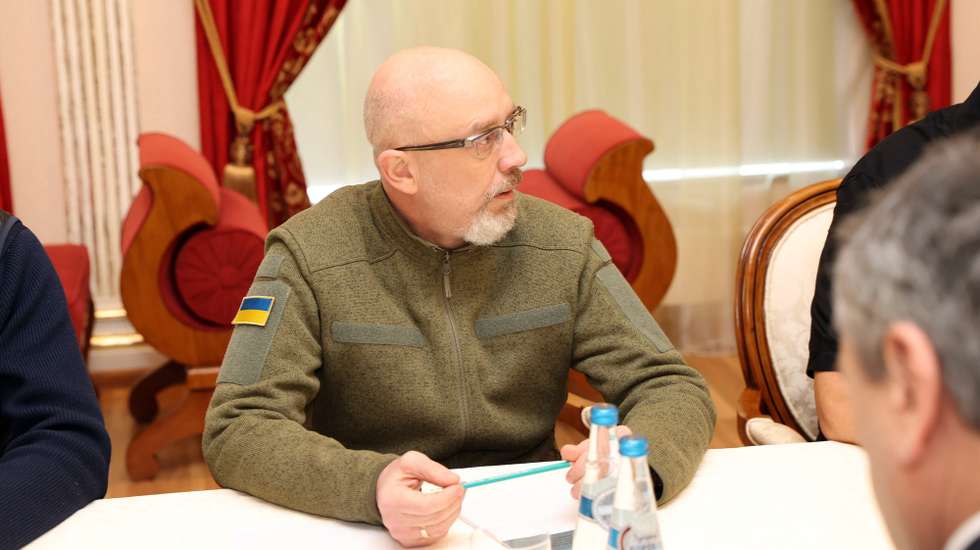 O ministro da Defesa ucraniano, Oleksii Reznikov